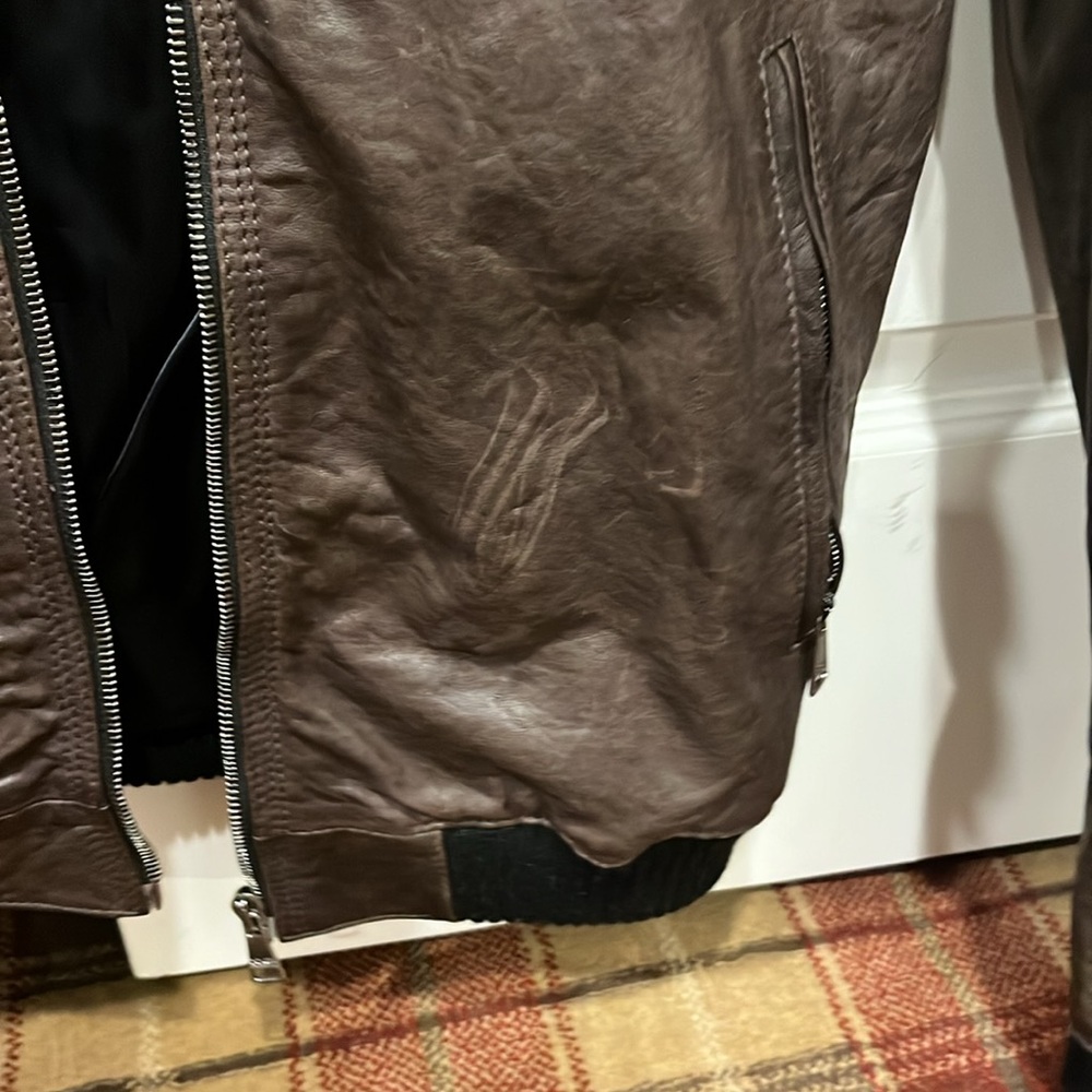 Dolce and gabbana brown leather jacket - Picture 2 of 7